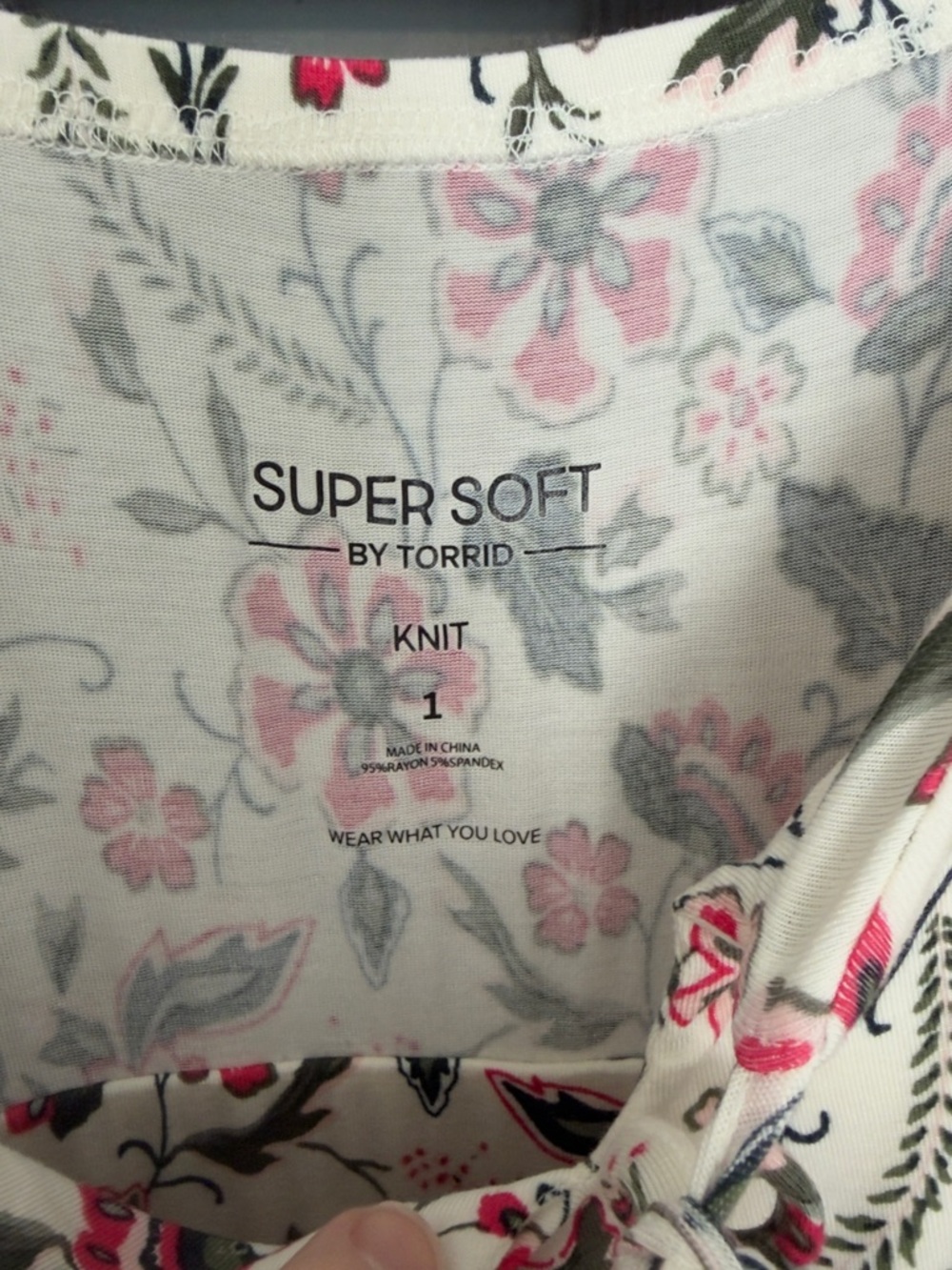 Torrid White Floral Midi Dress with Pink Print - Picture 6 of 6